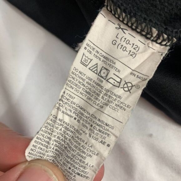 Old Navy Active Black Full-Zip Jacket L 10-12 Youth Polyester - Picture 5 of 5